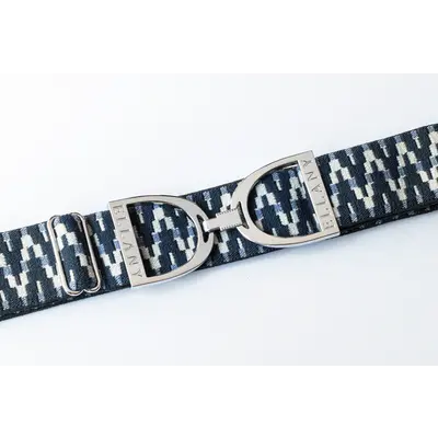 Hutson x Ellany Ellany Lantanas - 1.5” Silver Stirrup Elastic Belt