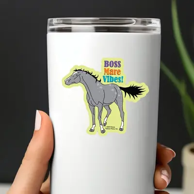 Horse Hollow Press 3” Tumbler Waterproof Horse Sticker