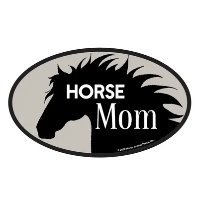 Horse Hollow Press Oval Equestrian Waterproof Horse Sticker