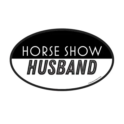 Horse Hollow Press Oval Equestrian Waterproof Horse Sticker