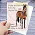 Horse Hollow Press Horse Greeting Birthday Card - Bridles & Saddles Dapple Bay
