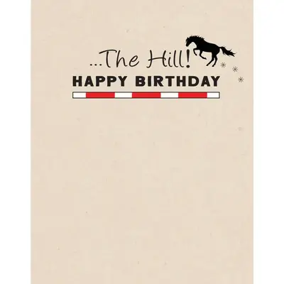 Horse Hollow Press Horse Greeting Birthday Card - Up & Over