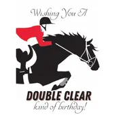 Horse Hollow Press Horse Greeting Birthday Card - Double Clear Kind
