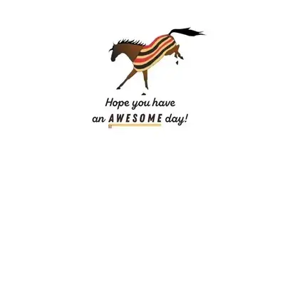 Horse Hollow Press Horse Greeting Birthday Card - Bucking Newmarket Blanket