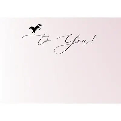 Horse Hollow Press  Horse Greeting Birthday Card - Galloping & Jumping