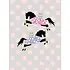 Horse Hollow Press Horse Greeting Birthday Card - Dot Horses w/ Cake