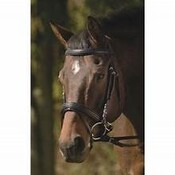 HDR Padded Dressage Bridle Black/Black