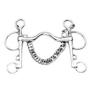 Korsteel Pelham Fixed Cheek Polo Bit 5"