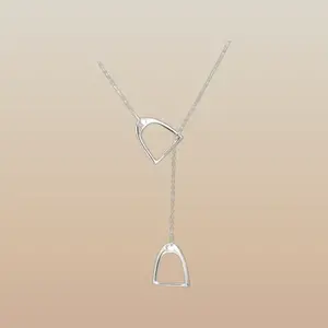 Westrian Westrian Sterling Silver Stirrup Chain Necklace