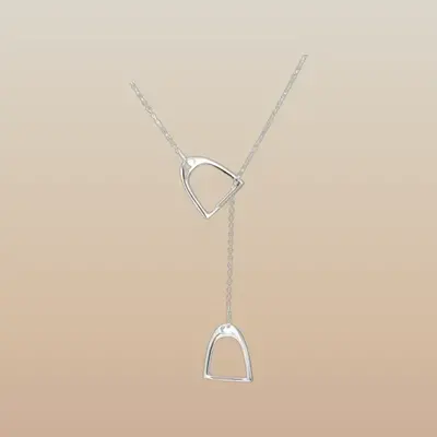 Westrian Westrian Sterling Silver Stirrup Chain Necklace