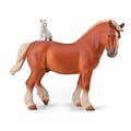 Breyer Breyer CollectA - Draft Horse With Cat