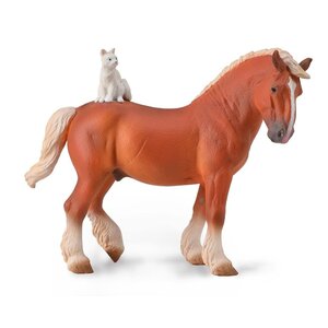 Breyer Breyer CollectA - Draft Horse With Cat