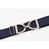 Hutson x Ellany Ellany Navy - 1.5" Rose Gold Stirrup Elastic Belt