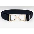 Hutson x Ellany Ellany Navy - 1.5" Gold Stirrup Elastic Belt