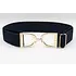 Hutson x Ellany Ellany Navy - 1.5" Gold Stirrup Elastic Belt