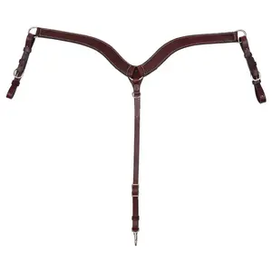 Circle Y Circle Y No Choke Tapered Smooth Breast Collar - Regular Oil