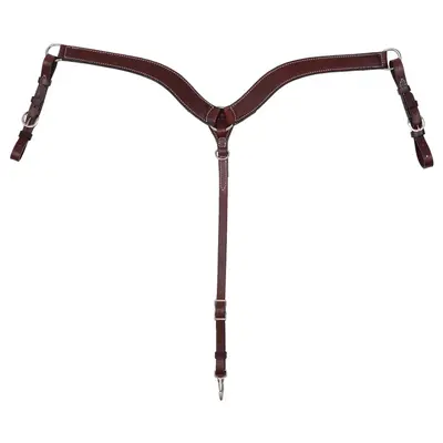 Circle Y Circle Y No Choke Tapered Smooth Breast Collar - Regular Oil