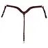 Circle Y Circle Y No Choke Tapered Smooth Breast Collar - Regular Oil