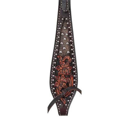 Circle Y Circle Y Dark Flash Arizona Flower Headstall