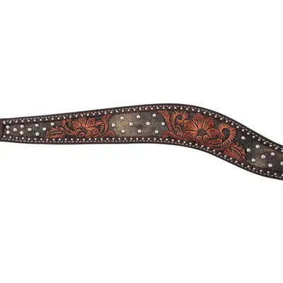Circle Y Circle Y Dark Flash Arizona Flower Breast Collar