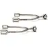 Centaur - Stainless Steel Roller Ball Spurs 1.25" - One Size