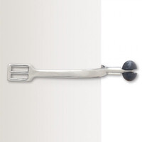 Centaur - Stainless Steel Roller Ball Spurs w/ Rubber 1.25" - One Size