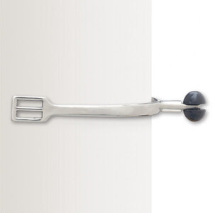Centaur - Stainless Steel Roller Ball Spurs w/ Rubber 1.25" - One Size