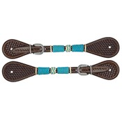 Circle Y Circle Y Ladies Turquoise Round Up Spur Straps