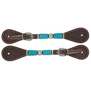 Circle Y Circle Y Ladies Turquoise Round Up Spur Straps