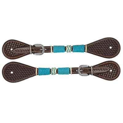 Circle Y Circle Y Ladies Turquoise Round Up Spur Straps