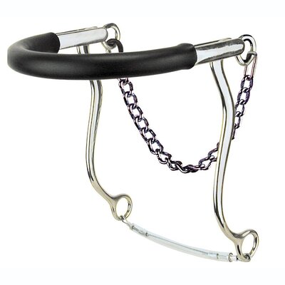 953 Reinsman Stage C Bit Rubber Nose Mechanical  Hackamore
