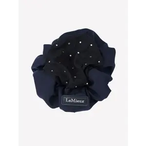 LeMieux Lemieux Scrunchie with Crystal Hair Net - Navy/