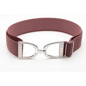 Hutson x Ellany Ellany Berry - 1.5" Silver Stirrup Elastic Belt