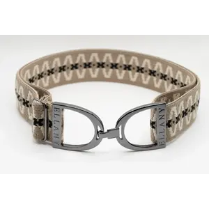 Hutson x Ellany Ellany Harlow - 1.5" Gunmetal Stirrup Elastic Belt