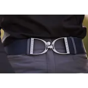 Hutson x Ellany Ellany Navy - 1.5" Gunmetal Stirrup Elastic Belt