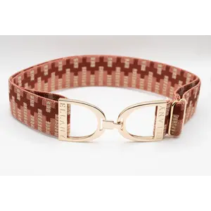 Hutson x Ellany Ellany Rose Lyndon - 1.5" Gold Stirrup Elastic Belt