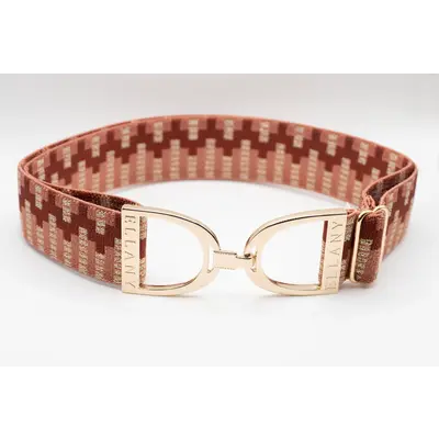 Hutson x Ellany Ellany Rose Lyndon - 1.5" Gold Stirrup Elastic Belt