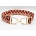 Hutson x Ellany Ellany Rose Lyndon - 1.5" Gold Stirrup Elastic Belt