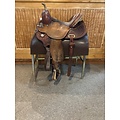 Used 15" Circle Y Kelly Kaminski Barrel Saddle