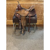Used 15" Circle Y Kelly Kaminski Barrel Saddle