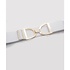 Hutson x Ellany Ellany White - 1.5" Gold Stirrup Elastic Belt