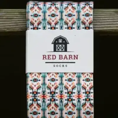 Red Barn Socks Red Barn Socks - Aztec Vibes - Adult