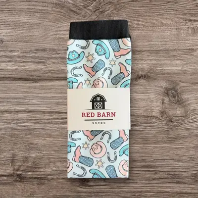 Red Barn Socks Red Barn Socks - Youth/Petite - Cowpoke Charm