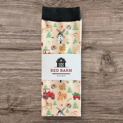 Red Barn Socks Red Barn Socks - Festive Farm