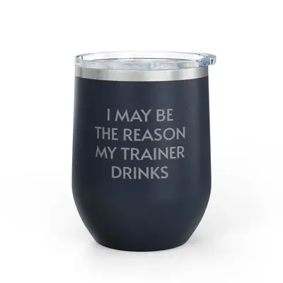 Unsustainable Apparel Unsustainable Apparel - Wine Tumbler - 12oz - Trainer Drinks -