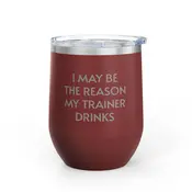 Unsustainable Apparel Unsustainable Apparel - Wine Tumbler - 12oz - Trainer Drinks -