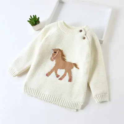 Bridle Up Hope Bridle Up Hope Gwenny Horse Sweater - Cream