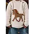 Bridle Up Hope Bridle Up Hope Gwenny Horse Sweater - Cream