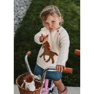 Bridle Up Hope Bridle Up Hope Gwenny Horse Sweater - Cream