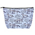 AWST int'l AWST Int’l - “Lila” Blue Toile Large Cosmetic Pouch